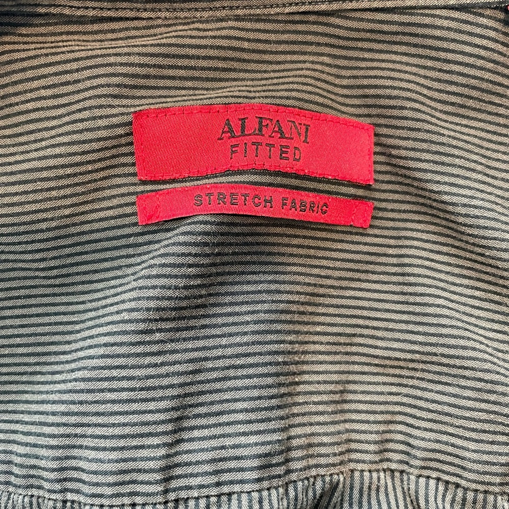 ALFANI Fitted Button-Down Medium (15.5) - Picture 4 of 6
